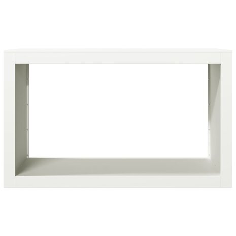 Haardhoutrek 100x40x60 cm staal wit