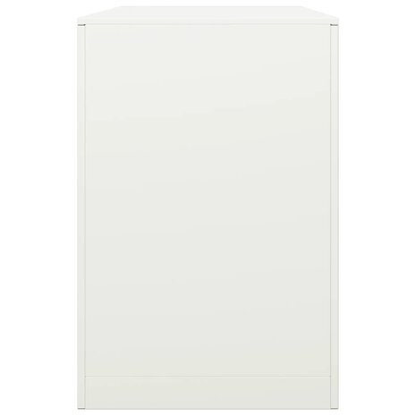 Haardhoutrek 100x40x60 cm staal wit