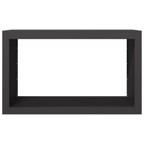 Haardhoutrek 100x40x60 cm staal zwart