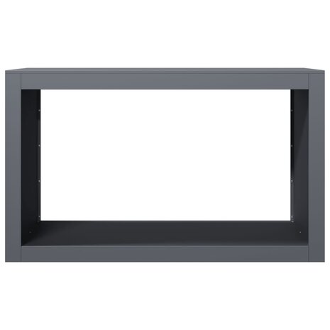 Haardhoutrek 100x40x60 cm staal antracietkleurig