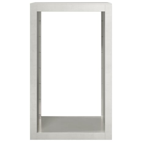 Haardhoutrek 60x40x100 cm roestvrij staal
