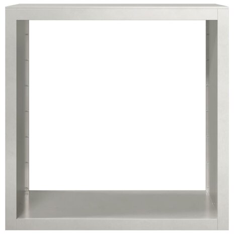 Haardhoutrek 100x40x100 cm roestvrij staal