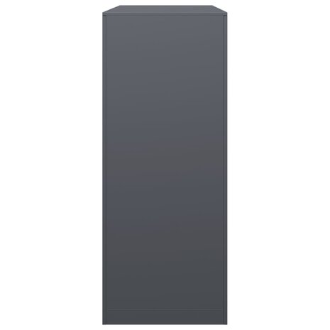 Haardhoutrek 100x40x100 cm staal antracietkleurig