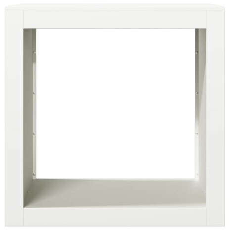 Haardhoutrek 60x40x60 cm staal wit
