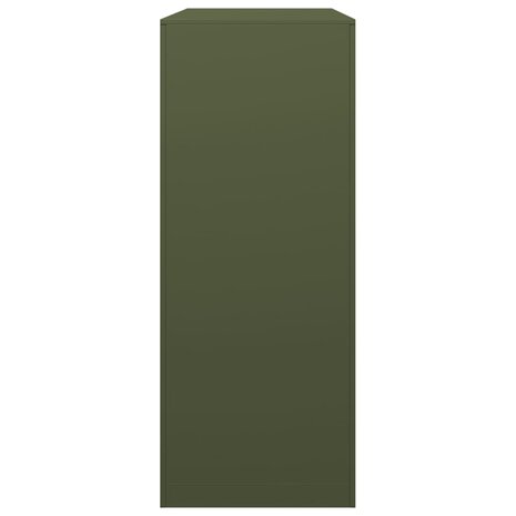 Haardhoutrek 100x40x100 cm staal groen