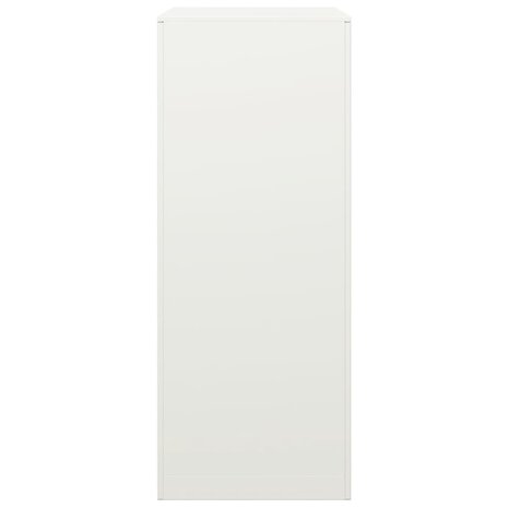 Haardhoutrek 60x40x100 cm staal wit
