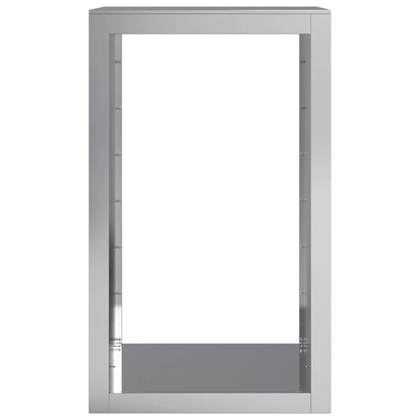 Haardhoutrek 60x40x100 cm gegalvaniseerd staal