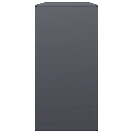 Haardhoutrek 100x40x80 cm staal antracietkleurig