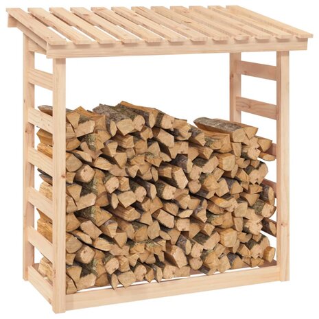 Haardhoutrek 108x64,5x110 cm massief grenenhout