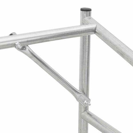 Haardhoutrek met regenhoes 100x60x200 cm gegalvaniseerd staal
