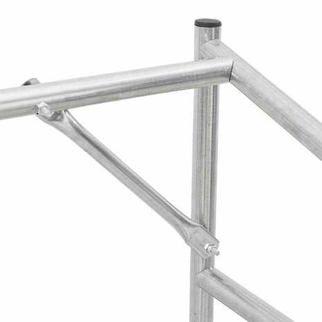Haardhoutrek met regenhoes 100x80x200 cm gegalvaniseerd staal