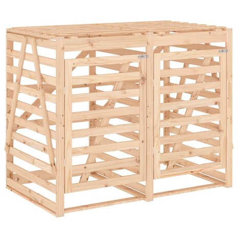 Containerberging dubbel massief grenenhout