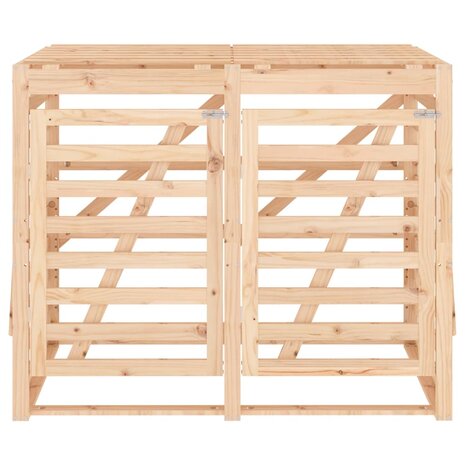 Containerberging dubbel massief grenenhout