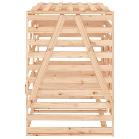 Containerberging dubbel massief grenenhout
