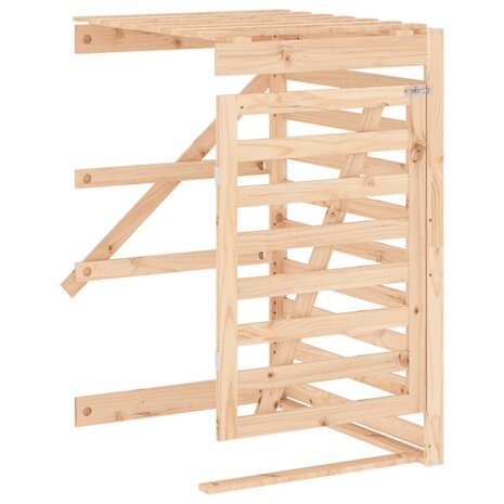 Containerberging dubbel massief grenenhout