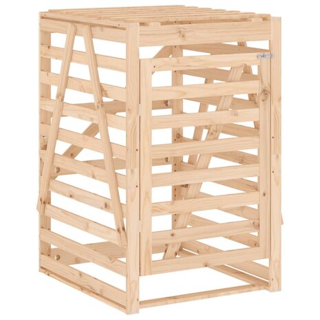 Containerberging 84x90x128,5 cm massief grenenhout