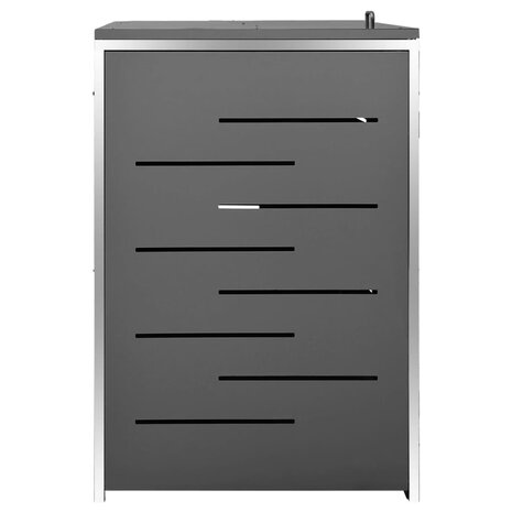 Containerberging vierdubbel 276,5x77,5x112,5 cm roestvrij staal