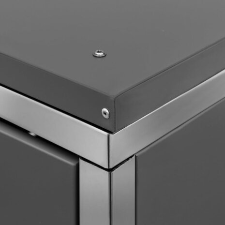 Containerberging vierdubbel 276,5x77,5x112,5 cm roestvrij staal