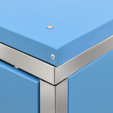 Containerberging dubbel 138x77,5x112,5 cm roestvrij staal