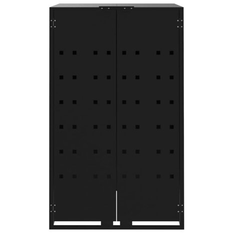 Containerberging voor 6 containers 414x79x117 cm staal zwart