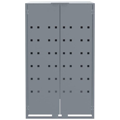 Containerberging voor 3 containers 207x79x117 cm staal grijs