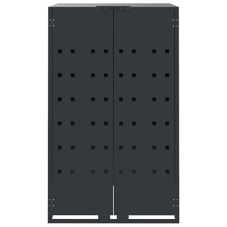 Containerberging 3 containers 207x79x117 cm staal antraciet