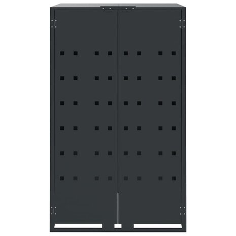 Containerberging 4 containers 276x79x117 cm staal antraciet