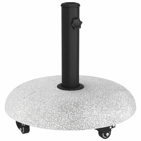 Parasolvoet Lichtgrijs en zwart 45 x 45 x 40 cm Beton en Metaal