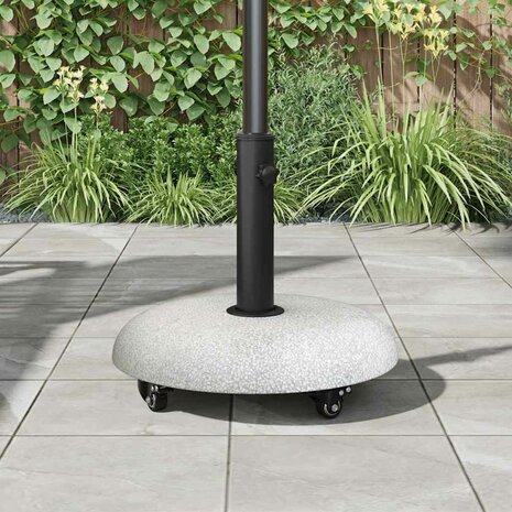Parasolvoet Lichtgrijs en zwart 45 x 45 x 40 cm Beton en Metaal