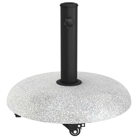 Parasolvoet Lichtgrijs en zwart 45 x 45 x 40 cm Beton en Metaal