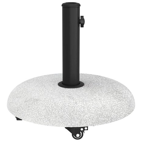 Parasolvoet Lichtgrijs en zwart 45 x 45 x 40 cm Beton en Metaal