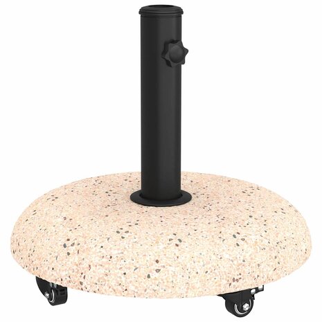 Parasolvoet Geel en Zwart 45 x 45 x 40 cm Beton en Metaal