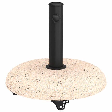 Parasolvoet Geel en Zwart 45 x 45 x 40 cm Beton en Metaal