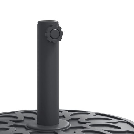 Parasolvoet voor stokken van Ø38 / 48 mm 25 kg rond