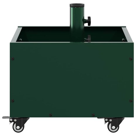 Parasolbasis met plantenbak Groen 45 x 45 x 45 cm Staal