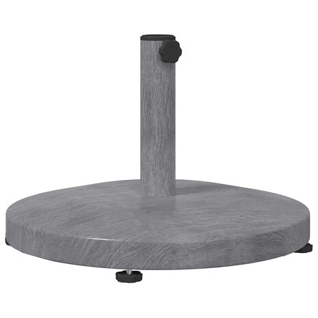 Buiten Parasolvoet Donkergrijze houtlook 48 x 48 x 32 cm