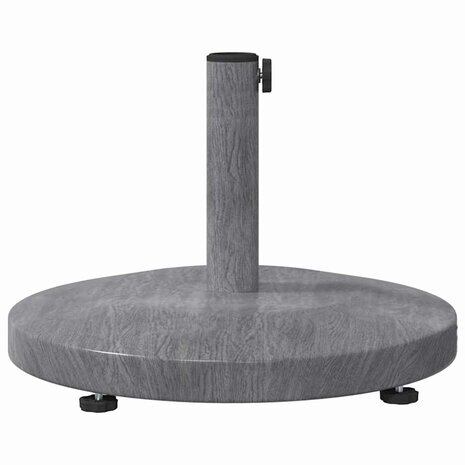 Buiten Parasolvoet Donkergrijze houtlook 48 x 48 x 32 cm