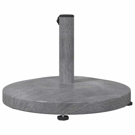 Buiten Parasolvoet Donkergrijze houtlook 48 x 48 x 32 cm