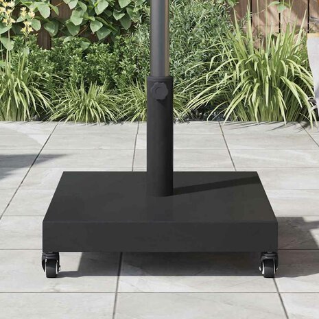 Buiten Parasolvoet Zwart 45 x 45 x 31.5 cm Staal, Beton
