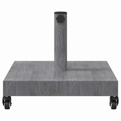 Buiten Parasolvoet Donkergrijze houtlook 45 x 45 x 31.5 cm