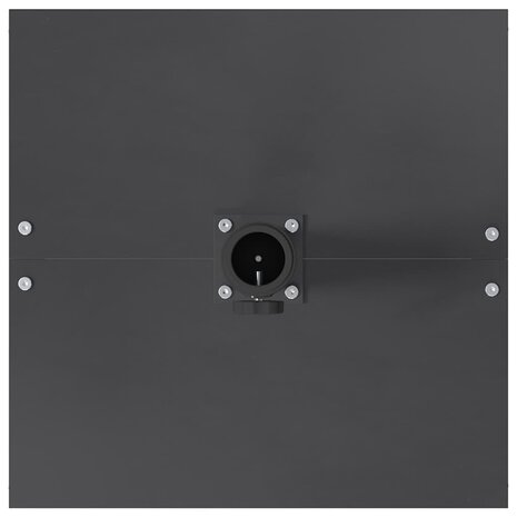 Buiten Parasolvoet Donkergrijs 45 x 45 x 31 cm Staal