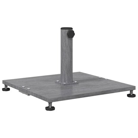 Buiten Parasolvoet Donkergrijze houtlook 45 x 45 x 31 cm Staal