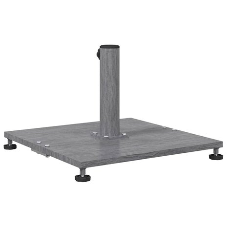 Buiten Parasolvoet Donkergrijze houtlook 45 x 45 x 31 cm Staal