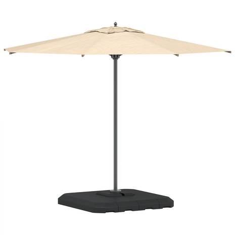 Set van Hangende Parasolbasis 4 pcs Zwart 98 x 98 x 13 cm