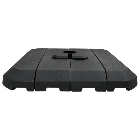 Set van Hangende Parasolbasis 4 pcs Zwart 98 x 98 x 13 cm