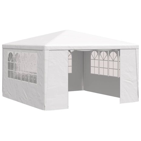 Partytent met zijwanden professioneel 90 g/m² 4x4 m wit