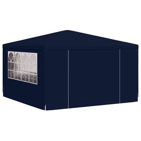 Partytent met zijwanden professioneel 90 g/m² 4x4 m blauw