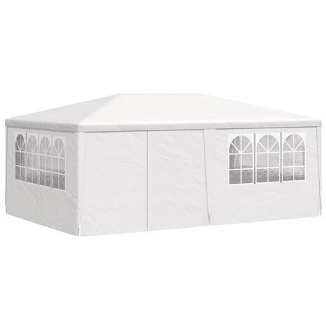 Partytent met zijwanden professioneel 90 g/m² 4x6 m wit