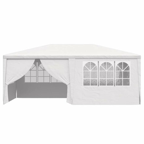 Partytent met zijwanden professioneel 90 g/m² 4x6 m wit