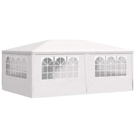 Partytent met zijwanden professioneel 90 g/m² 4x6 m wit